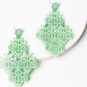 Zanzii Two Tiered Scroll Earrings